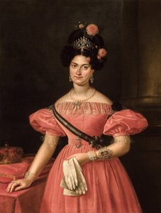 La reina María Cristina de Borbón-Dos Sicilias